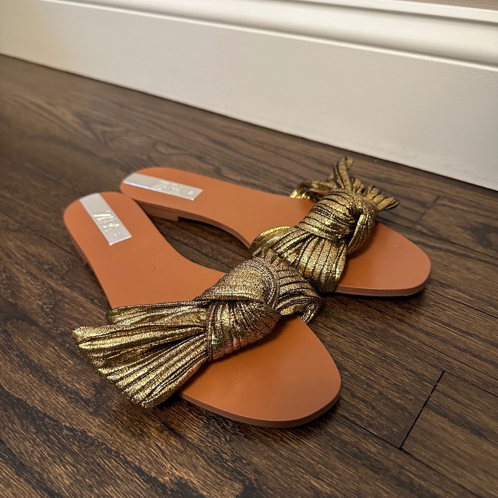 Zara Women's Bow-Tie Flat Sandals